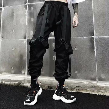 Men Joggers Cargo Pants Hip Hop Streetwear Hit Col