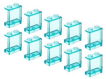 LEGO 87552 Okno Szyba Panel 1X2x2 Trans blue 10szt