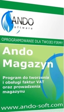 Ando Magazyn 2024 - program do wystawiania faktur magazynowy - dożywotnia