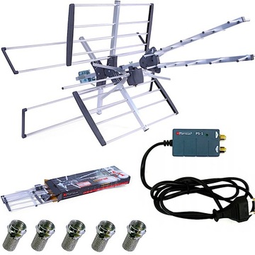 Antena TV Naziemna DVBT2 MUX8 COMBO 170km FiltrLTE