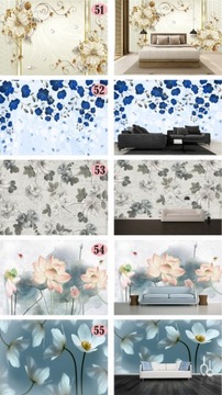 ФОТО ОБОИ 3D ГРАФИКА ЦВЕТЫ ЛИСТЬЯ ЖИВОПИСЬ