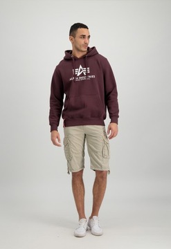 Mikina Alpha Industries Basic Hoody deep maroon XL