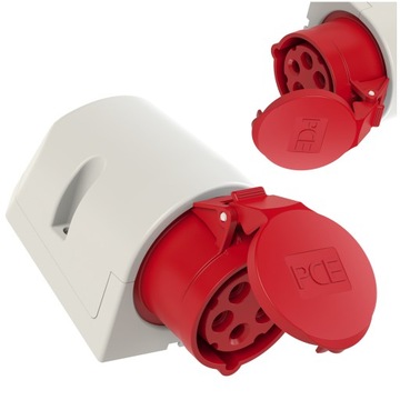 Gniazdo siłowe stałe GS165 16A 5P 400V 6h IP44 PCE