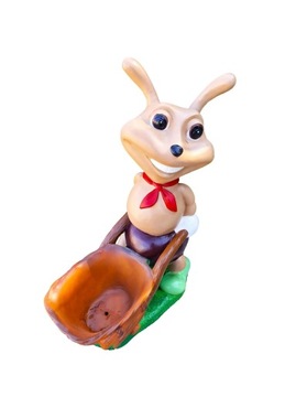 FIGURKA OGRODOWA - MRÓWKA Z TACZKĄ