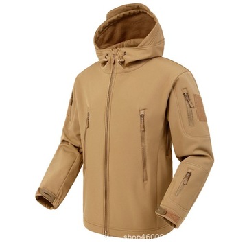KURTKA MĘSKA SOFTSHELL OCIEPLANA WODOODPORNA,wzór1
