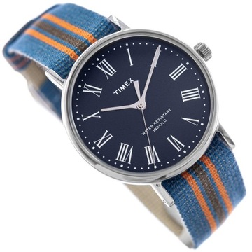 DAMSKI ZEGAREK TIMEX TW2U47100LG NA PASKU INDIGLO