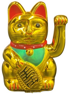 Japoński Kot Maneki-Neko Chiński Szczęścia 13cm