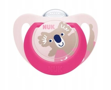 NUK СИЛИКОНОВАЯ МАЛЬКА ANATOMICAL STAR NIGHT 18-36M 2ШТ + ЧЕХОЛ