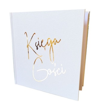 KSIĘGA GOŚCI ZŁOTY FOTOBUDKA ŚLUB ALBUM WESELE