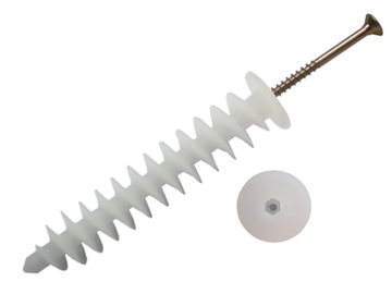 DYBEL KOŁEK ŚLIMAK DO STYROPIANU 125mm +WKRĘT 10sz