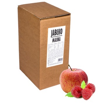Sok jabłko malina tłoczony naturalny 100% 5L z maliną, malinowy dla rodziny