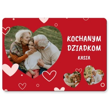 Foto magnes ze zdjęciem dla Babci Dziadka Dziadków na PREZENT 10x7