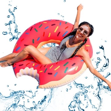 НАДУВНОЕ КОЛЬЦО ДЛЯ ПЛАВАНИЯ НА КОЛЕСАХ ДЛЯ СПАСЕНИЯ БАССЕЙНА 90 СМ XXL БЕСПЛАТНО