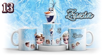 KUBEK FROZEN KRAINA LODU ELSA + IMIE + KARTONIK