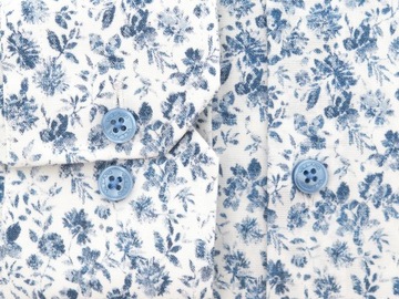 Koszula w niebieskie kwiatki I044 176-182 42-REG