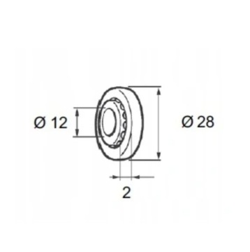 Подшипник заводного колеса наружной рольставни