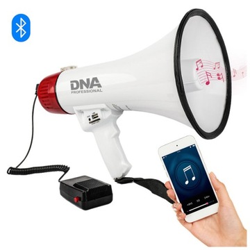 МЕГАФОН УСИЛИТЕЛЬ ГОЛОСА СИРЕНА USB BLUETOOTH AUX SD DNA MEGA 1