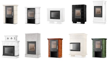 Piec kominek piecyk koza kaflowy ceramiczny obudowa kominkowa SALZBURG