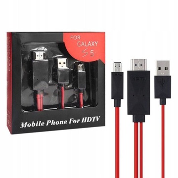 КАБЕЛЬ-АДАПТЕР MHL MICRO USB HDMI TV FULLHD 2M
