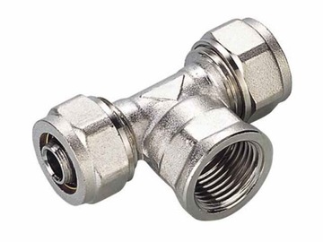 Złączka / Trójnik PEX 25x3/4x25 GW skręcany