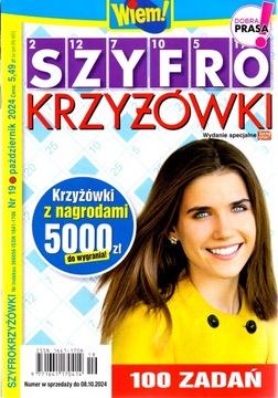 Szyfrokrzyżówki. Wiem! Nr 19/2024.