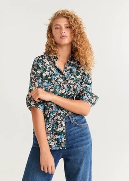 MANGO PROSTA KOSZULA FLORAL PRINT (M)