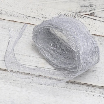 Рождественская декоративная подарочная лента из тюля