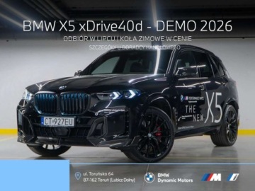 BMW X5 G05 SUV Facelifting 3.0 40d 352KM 2026 BMW X5 xDrive40d 352 KM mHEV - DEMO 2026 - Pakiet M Performance w cenie