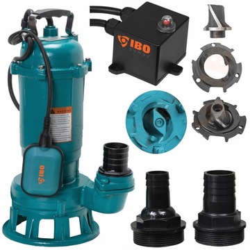 Насос IBO CTR 1100 для грязной воды септики с пловец, измельчитель