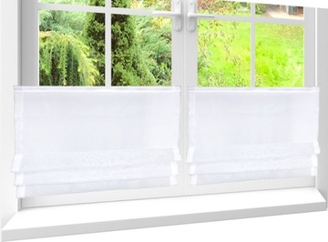 NOWOCZESNA FIRANA GOTOWA ZAZDROSTKA PANEL 90X45 CM