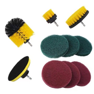 ЩЕТКИ ДЛЯ ДРЕЛИ И ОТВЕРТКИ БОЛЬШОЙ НАБОР ЧИСТЯЩИХ ЩЕТОК 10 ШТ.