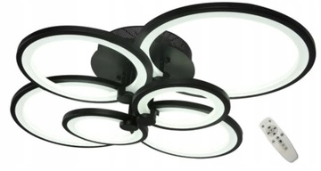 LAMPA LED PLAFON SUFIT ŻYRANDOL PILOT 130W 6xRING