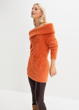 36/38 SWETER Z DEKOLTEM CARMEN Bonprix