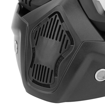 ПОЛНОЛИЦЕВАЯ МОТОЦИКЛОВАЯ МАСКА, ЧЕРНАЯ