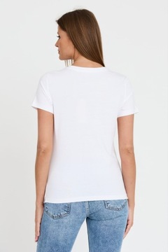 GUESS Biały T-shirt STONES&EMBRO TEE M