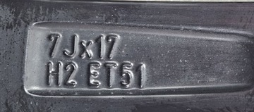 ОБОД SKODA FABIA III 3 IV 4 6VA 7x17 17 ET51 5x100 6VA601025