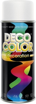 SPRAY LAKIER W SPREJU DECO COLOR 400ML BIAŁY MAT