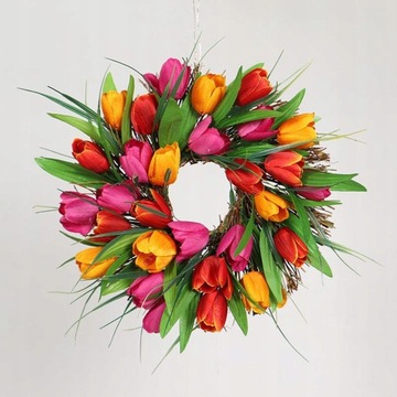 Дверной венок Яркая весенняя гирлянда Оки
