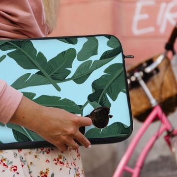Tropikalne liście Etui Obudowa na Laptop - 13 cali