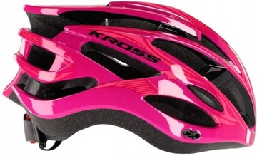 Регулируемый велосипедный шлем KROSS LAKI PINK M (55 - 58 см)