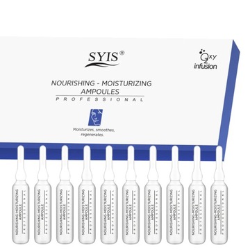 Syis ampułki nawilżająco odżywcze do twarzy 10x3ml serum pantenol kolagen