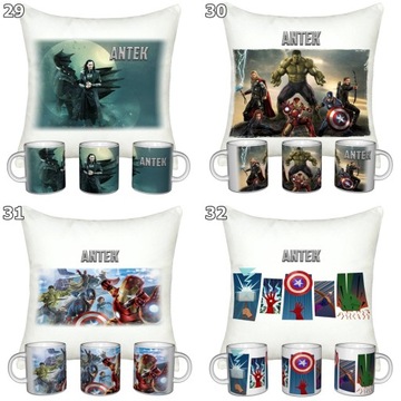 НАБОР «МСТИТЕЛИ» КРУЖКА + ПОДУШКА + ИМЯ