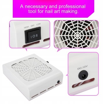 POCHŁANIACZ PROME ODKURZACZ 48W PYŁU DO PAZNOKCI