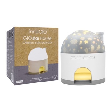 Projektor z pozytywką lampka InnoGIO GIOstar House