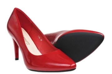 ВЫСОКИЕ ТУФЛИ S.LEONE DA040 КРАСНЫЕ ПОЛЬШИ 37