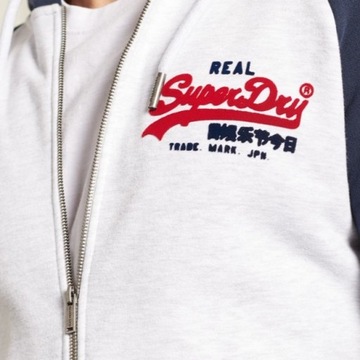 SuperDry Vintage Logo Duo Raglan Zip Hoodie (L)