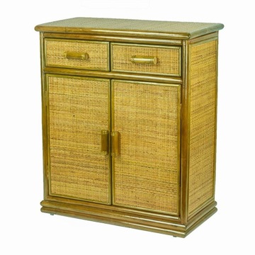 RattaNeo Coral e186 komoda oliwka rattan naturalny