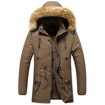 Men Parkas Winter Casual Windproof Long Warm Thick