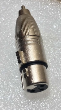 Adapter gniazdo XLR 3p / wtyk RCA