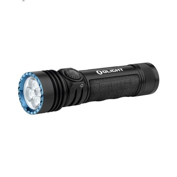 Latarka Olight Seeker 4 Pro Cool White Matte Black - 4600 lumenów + GRATIS